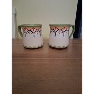 Mugs/Cups-Vida-Eva Mendes-Espana-"Catalina"-Hand Painted-Colorful-Large